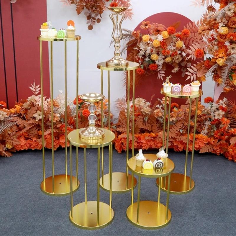 Circular Iron Flower Frame Road Sign Wedding Props